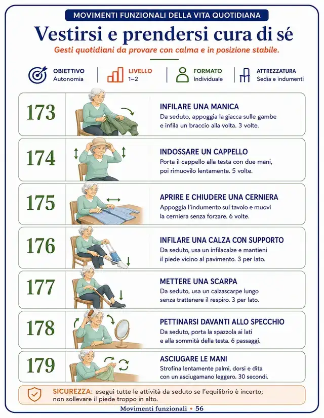 Dentro il kit: vestirsi e prendersi cura di sé